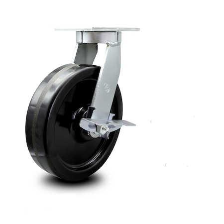 10 Inch Extra Heavy Duty Phenolic Wheel Swivel Caster With Brake And Swivel Lock